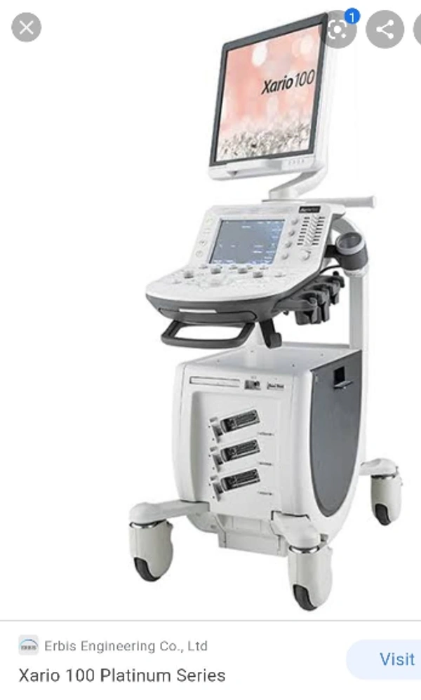 Canon Toshiba Color Doppler Canon Toshiba Model Xario 100 Platinum - Static